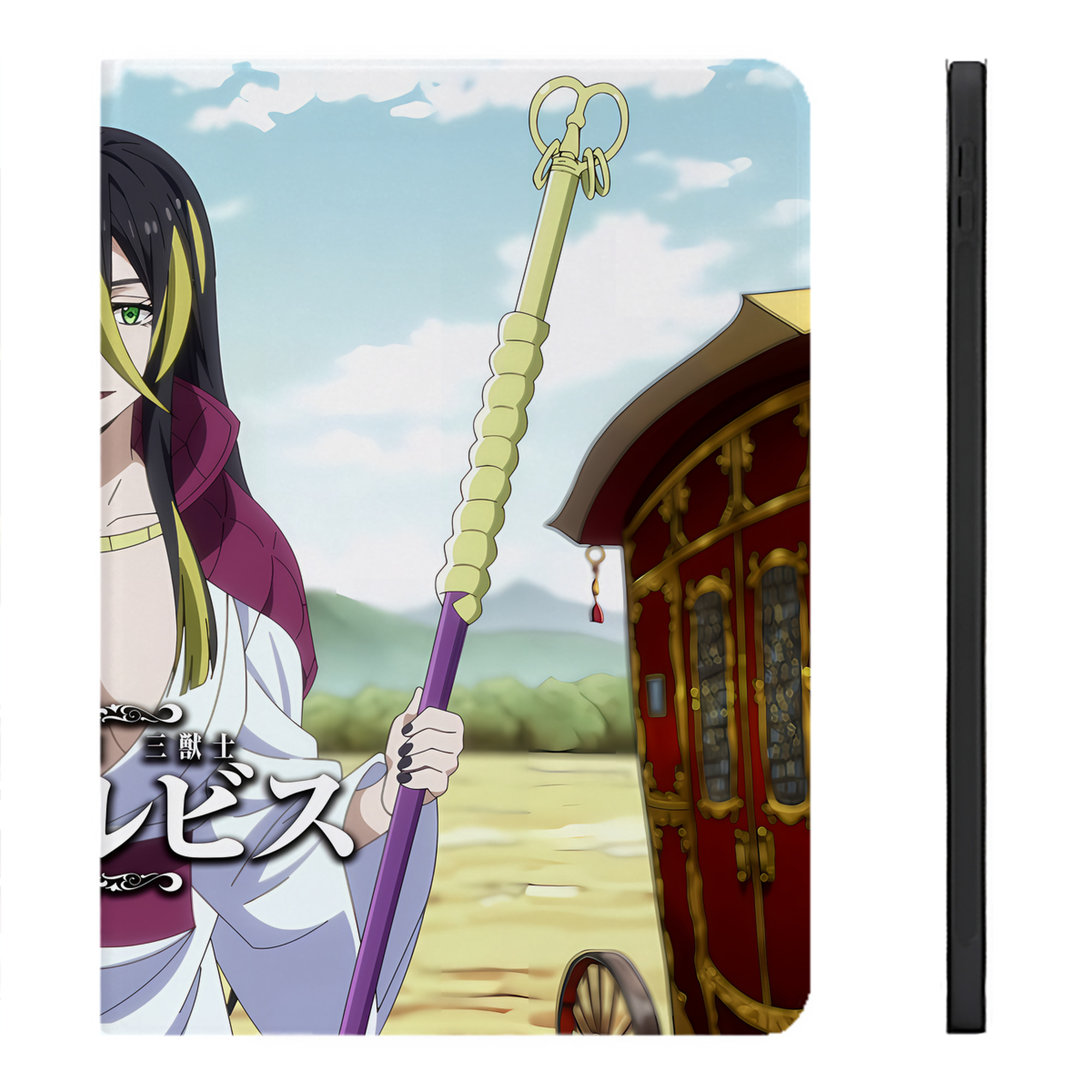 （画像用） 転スラ Regarding Reincarnated to Slime IPadケース ペンホルダー付き ブックスタイルデザイン